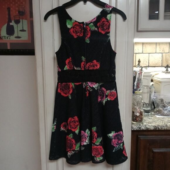 Free People Sz. 0 Printed Daisy Waist Dress Festival Concert Grunge - Picture 11 of 16